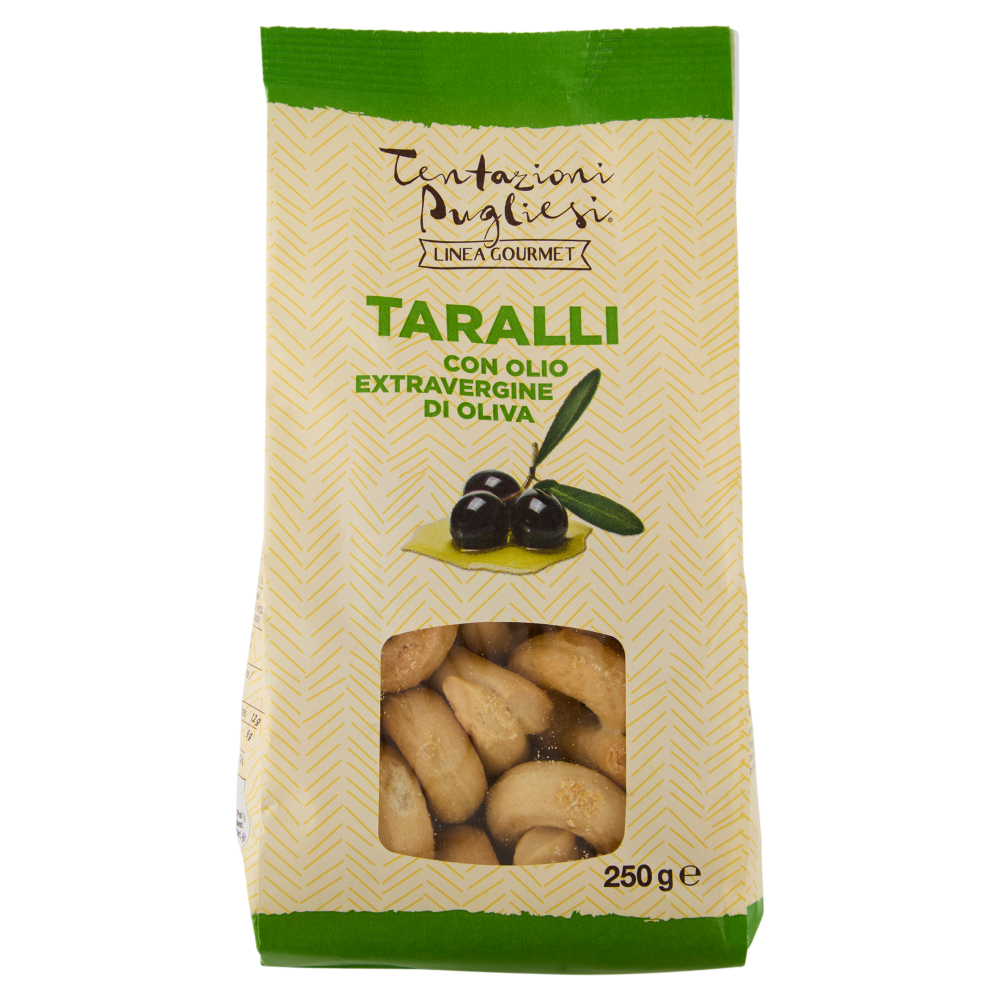 Tentazioni Pugliesi Linea Gourmet Taralli con Olio Extravergine di Oliva 250 g