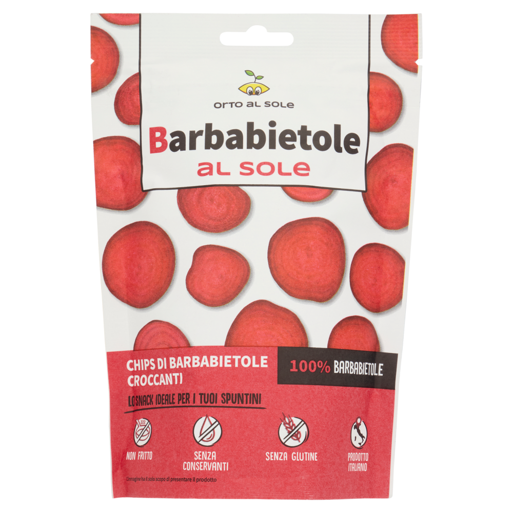 Orto al Sole Barbabietole al sole Chips di Barbabietole Croccanti 20 g