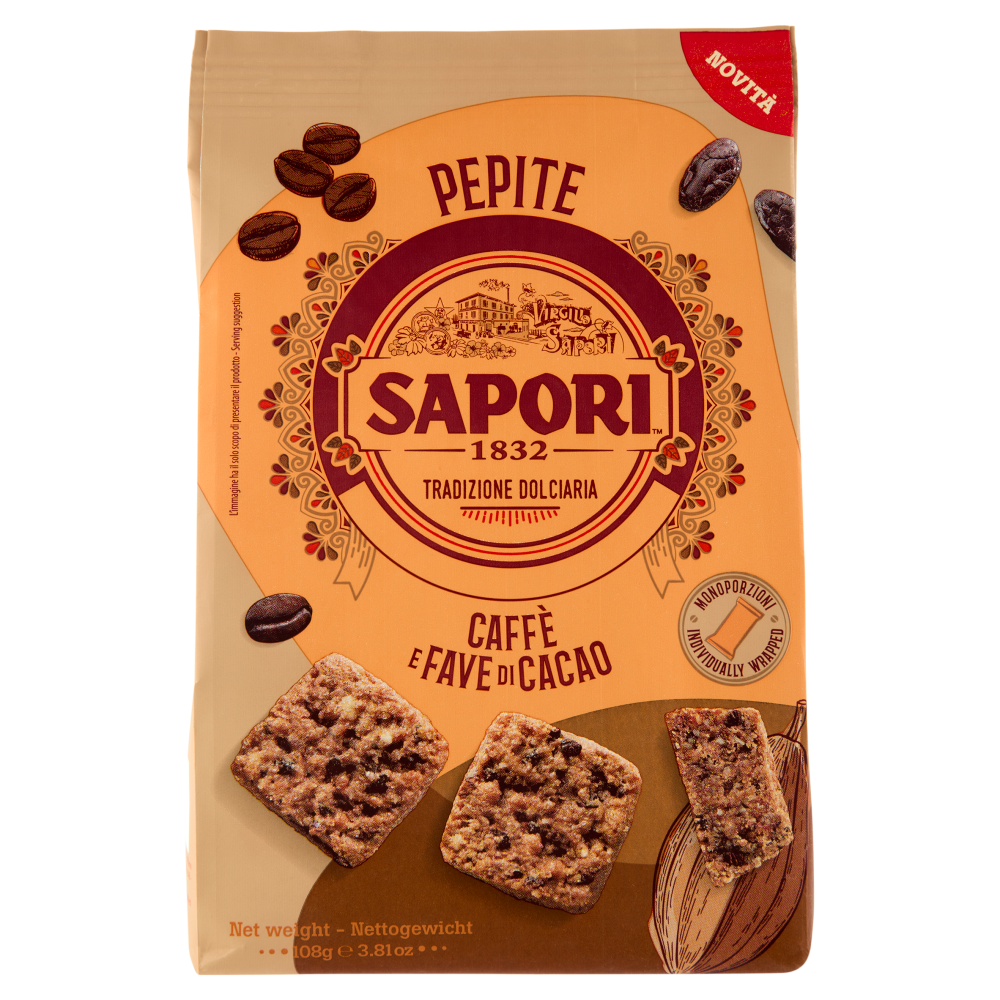 Sapori Pepite Caffè e Fave di Cacao 108 g