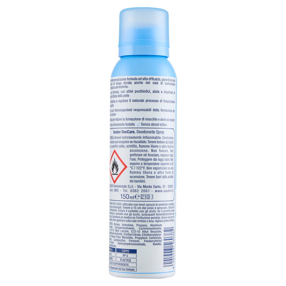 Sauber DeoCare pelli sensibili Spray 150 ml