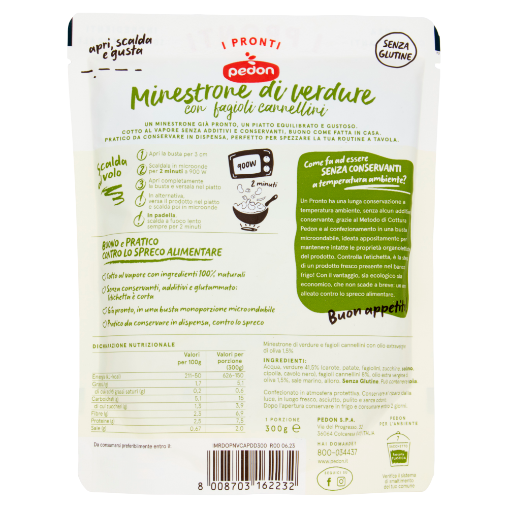 pedon I Pronti Minestrone di verdure 300 g