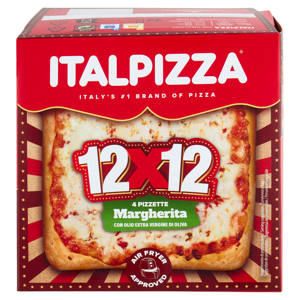Italpizza 12x12 Margherita 4 x 90 g