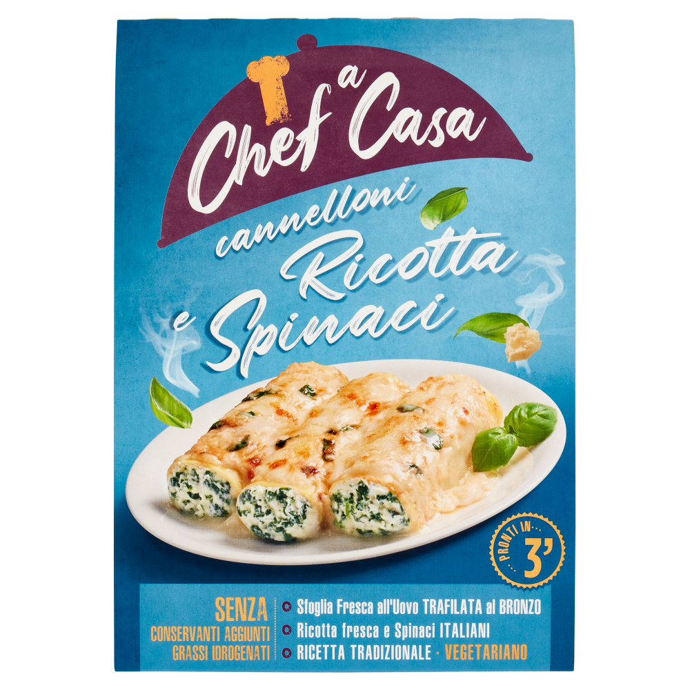 Chef a Casa cannelloni Ricotta e Spinaci 300 g