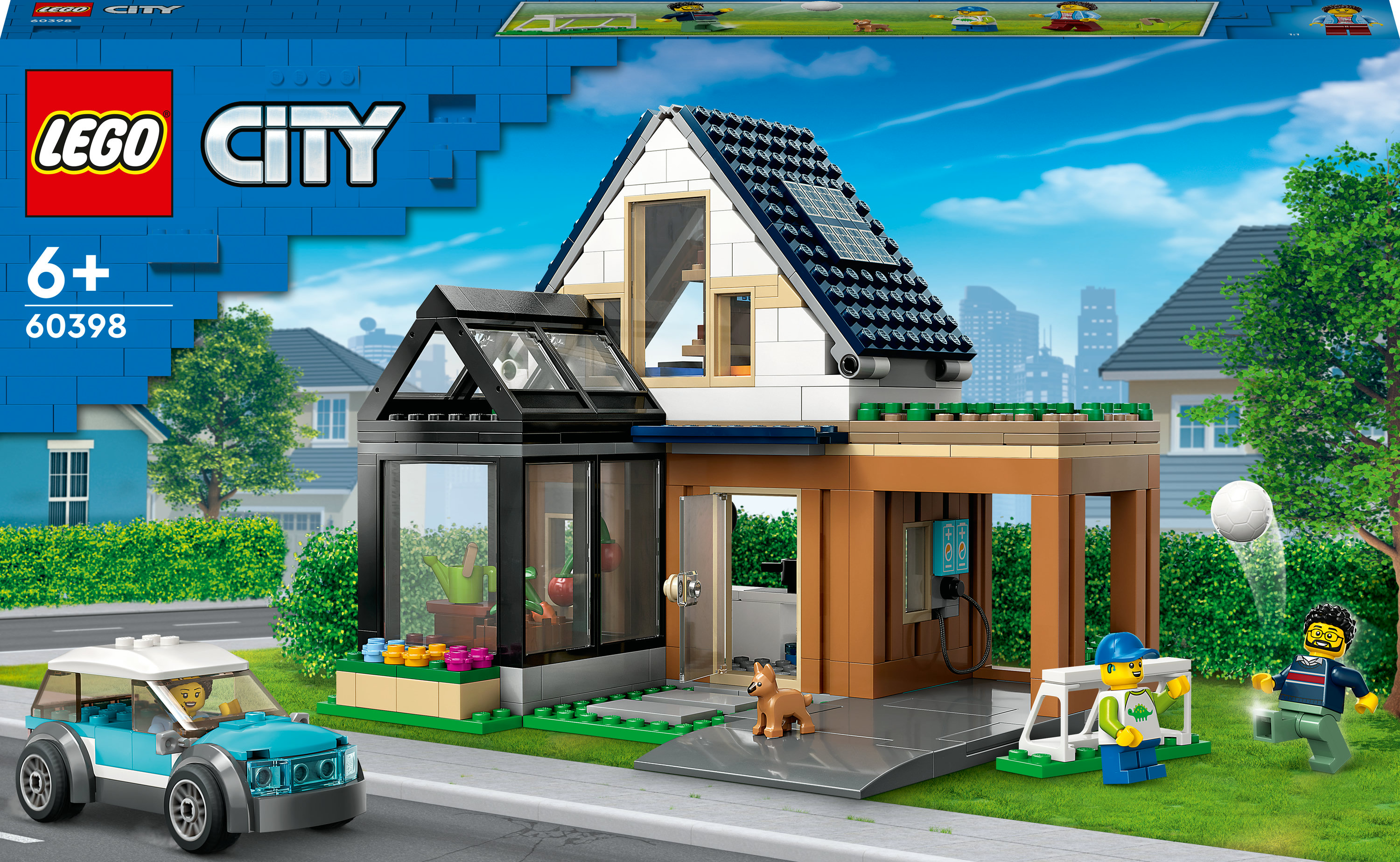 LEGO City Villetta familiare e auto elettrica