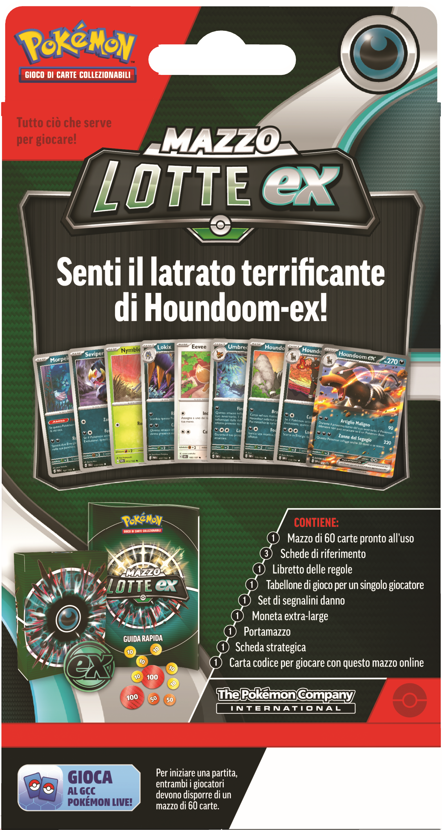 Pok&eacute;mon Pokemon Mazzo Lotte EX Melmetal e Houndoom (IT)