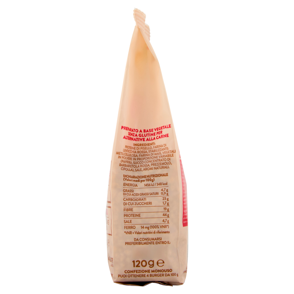 Beamy Preparato per Burger Plant-Based Gusto Manzo 120 g