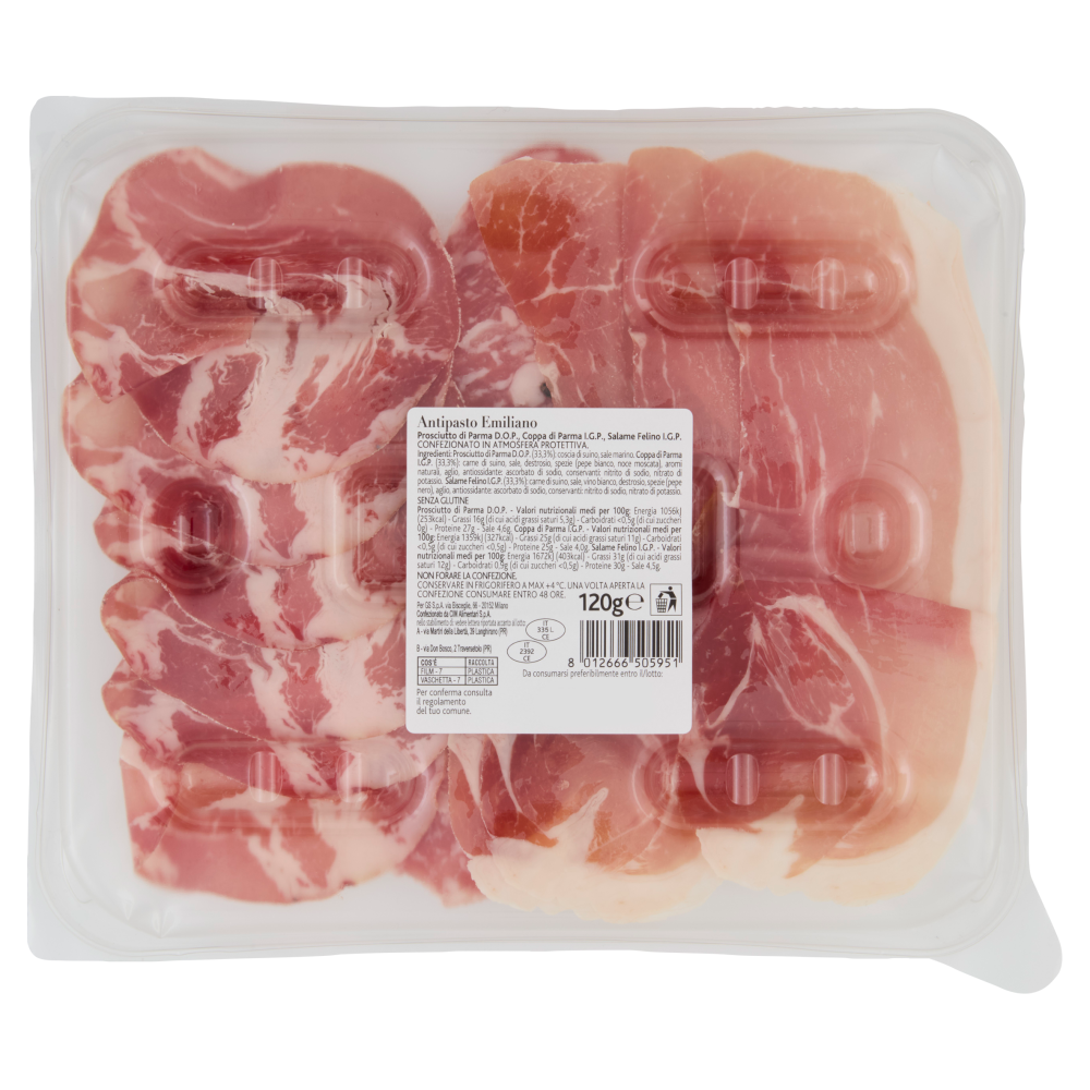Terre d'Italia Antipasto emiliano 120 g