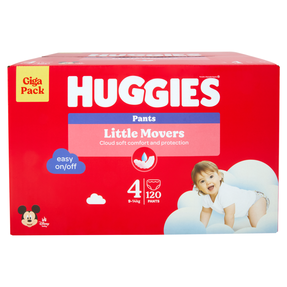 Huggies Little Movers Pants 4 9-14 Kg 120 pz