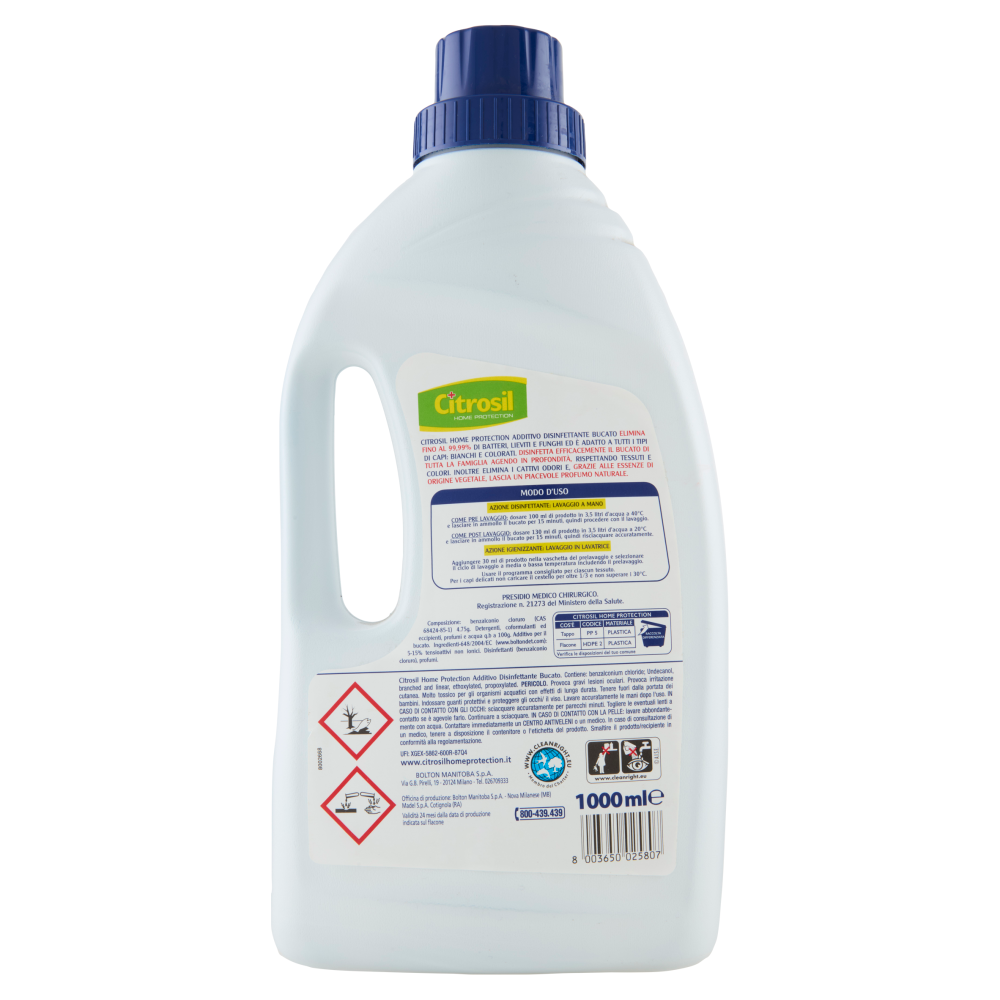 Citrosil Home Protection Additivo Disinfettante con vere essenze di tea tree 1000 ml