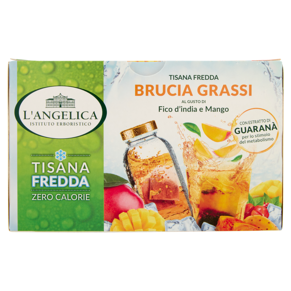 L'Angelica Tisana Fredda Brucia Grassi al Gusto di Fico d'India e Mango 18 Filtri 36 g