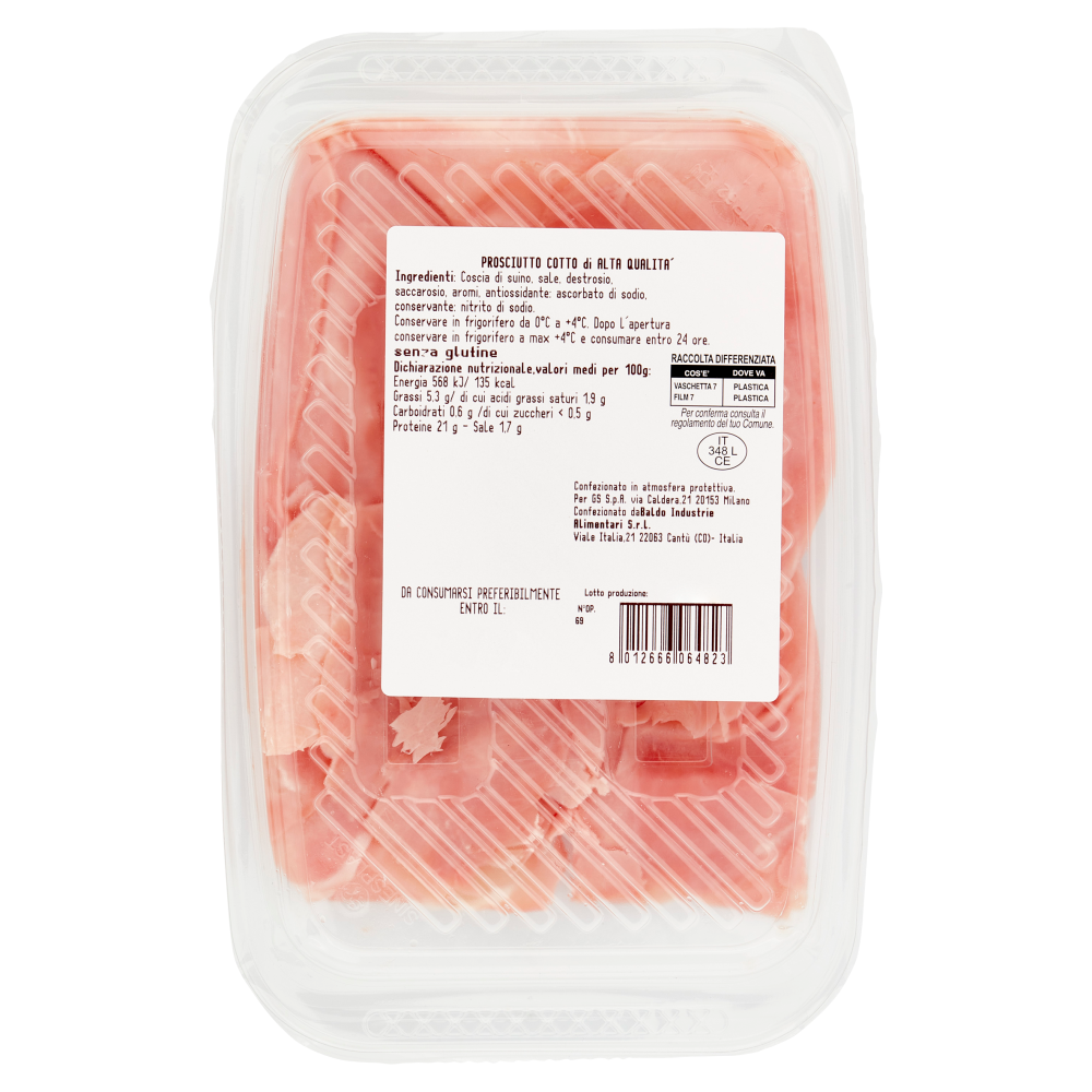 Carrefour il Mercato Prosciutto Cotto di alta qualità 60 g