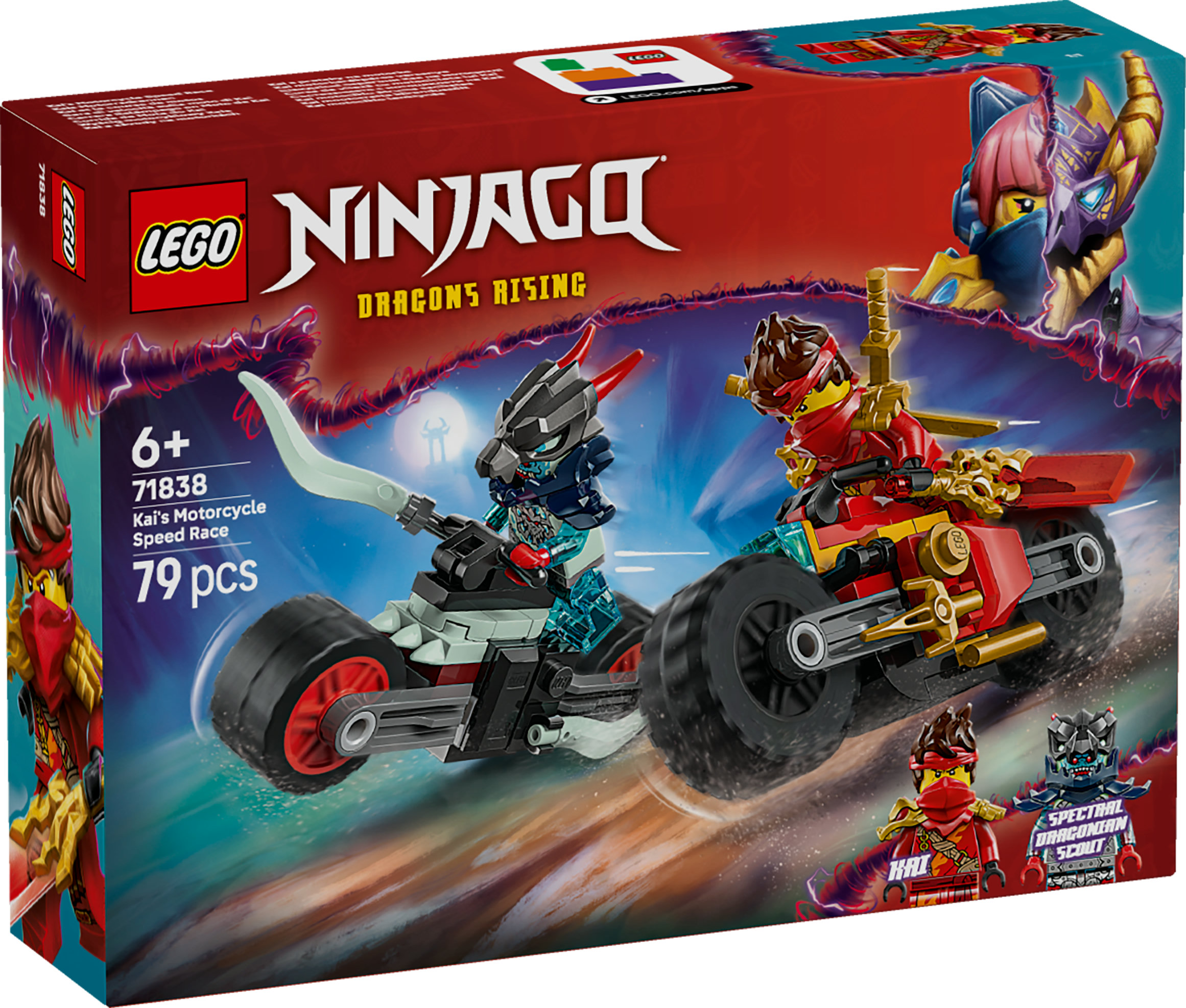 LEGO NINJAGO Gara di velocità sulla moto di Kai