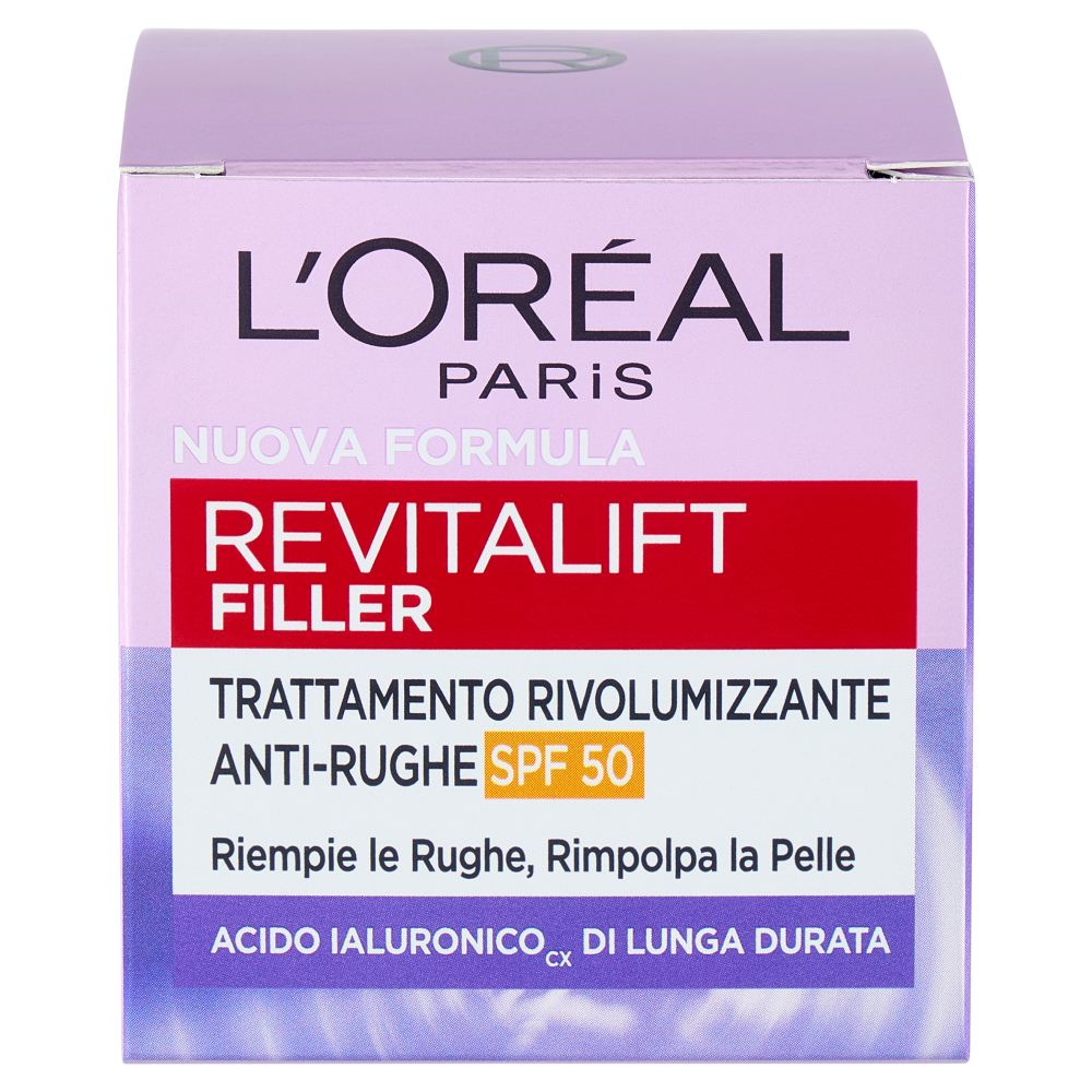 L'Oréal Paris Revitalift Filler Trattamento Rivolumizzante Anti-Rughe SPF 50 50 ml