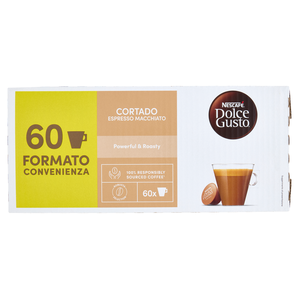 NESCAFÉ DOLCE GUSTO Cortado Espresso Macchiato Caffè 60 Capsule 378g