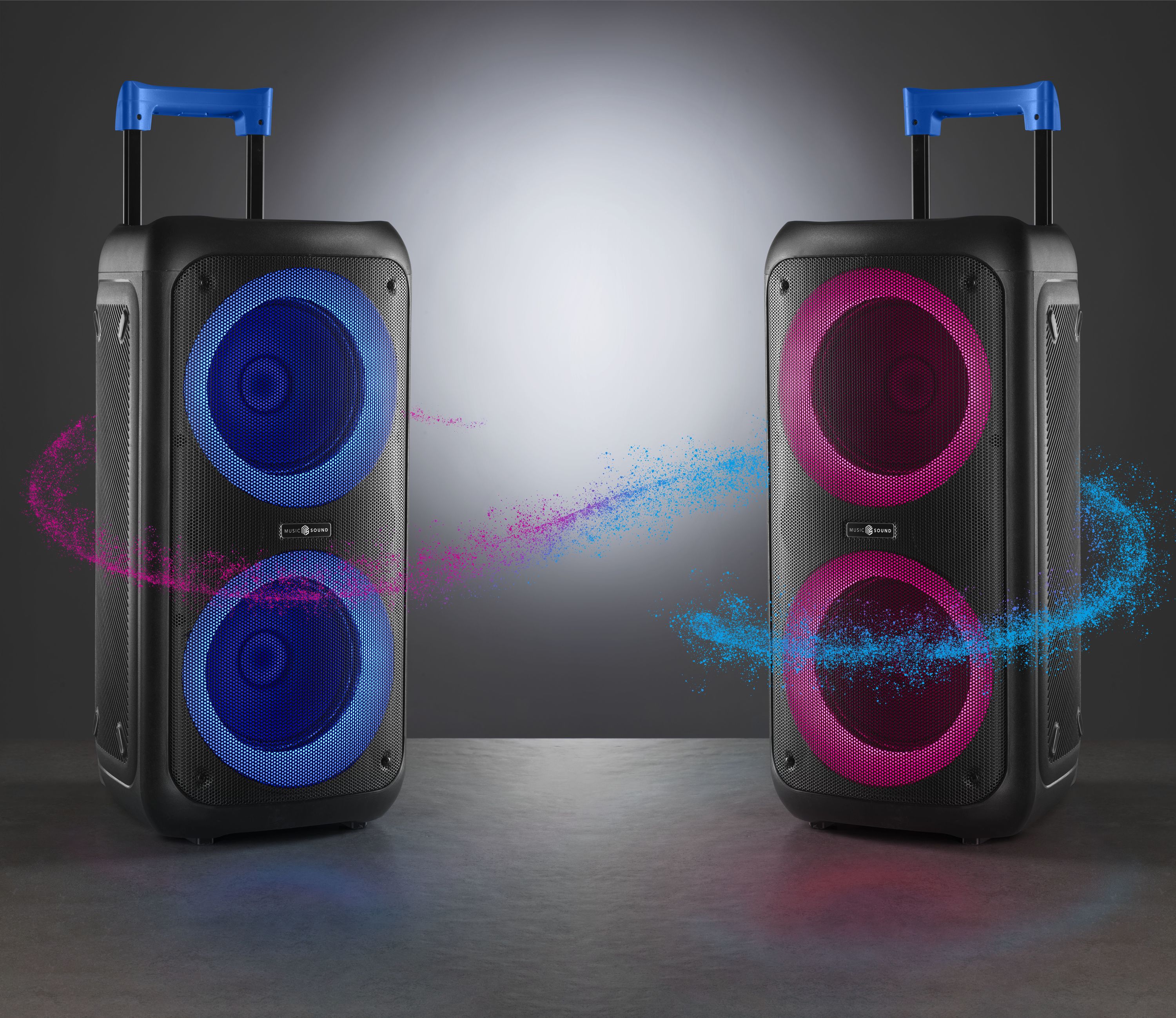 Music Sound Sound Box Cassa speaker Bluetooth con 80W di potenza e luci RGB
