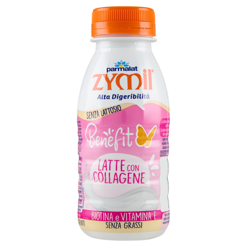 Zymil Alta Digeribilità Senza Lattosio Benefit Latte con Collagene, Biotina e Vitamina E 250 ml