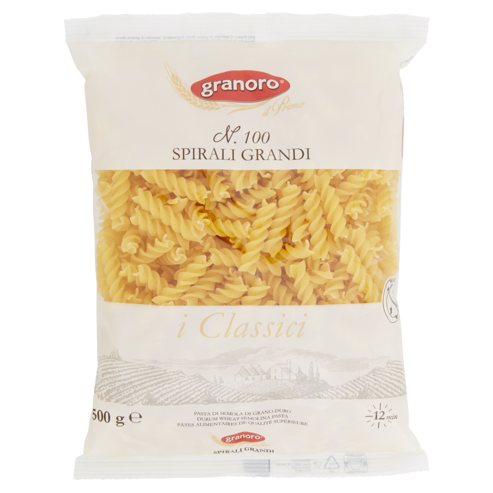 granoro i Classici N. 100 Spirali Grandi 500 g