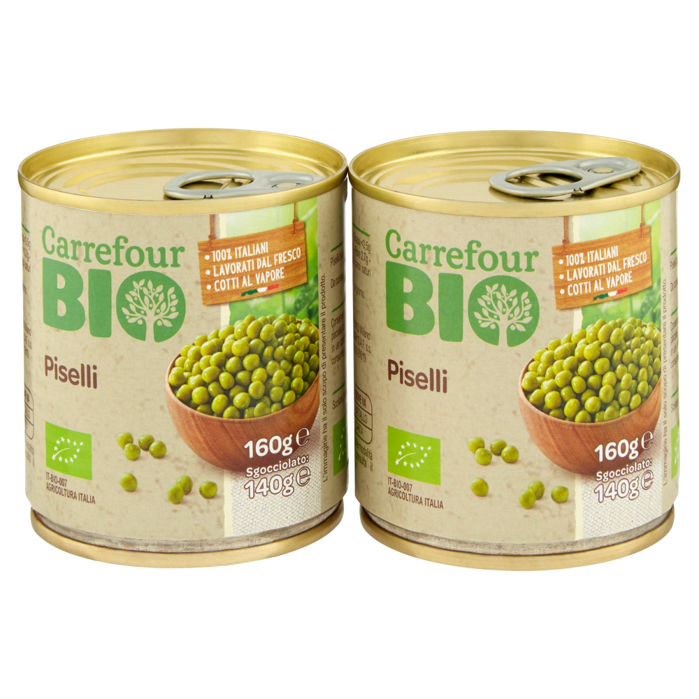 Carrefour Bio Piselli 2 x 160 g