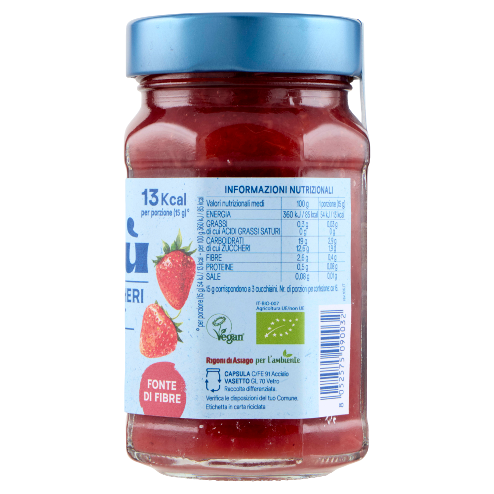 Rigoni di Asiago Nat&ugrave; Senza Zuccheri Aggiunti&deg; Fragole bio 240 g