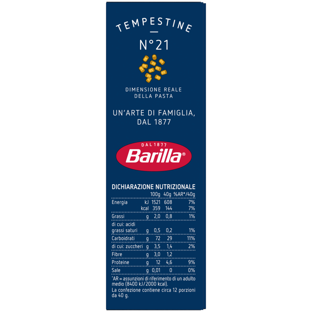 Barilla Pasta Tempestine n.21 500g