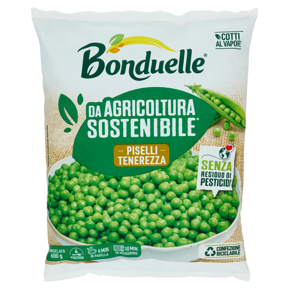 Bonduelle Da Agricoltura Sostenibile* Piselli Tenerezza Surgelato 600 g