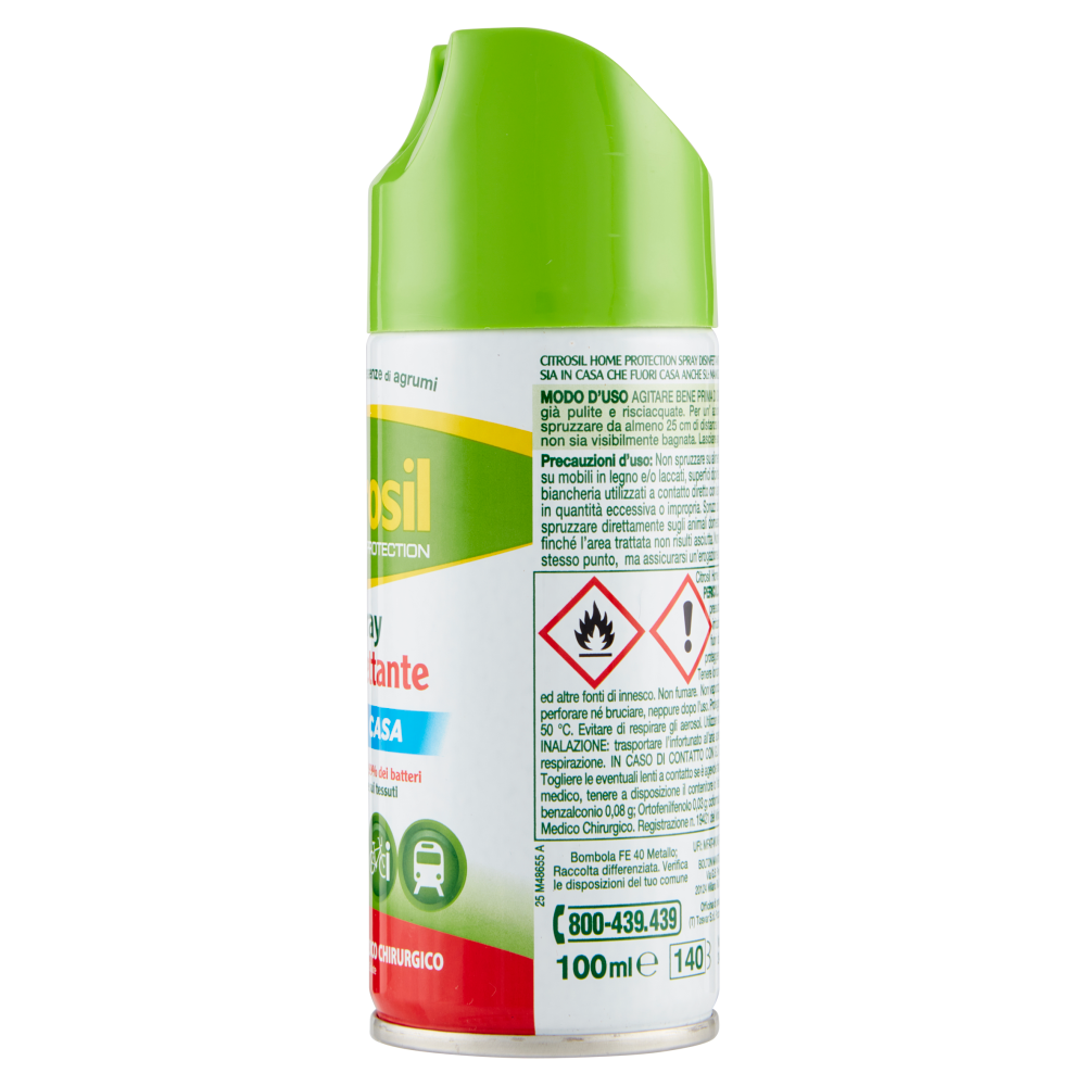 Citrosil Home Protection Fuori Casa - Spray Disinfettante, 100ml