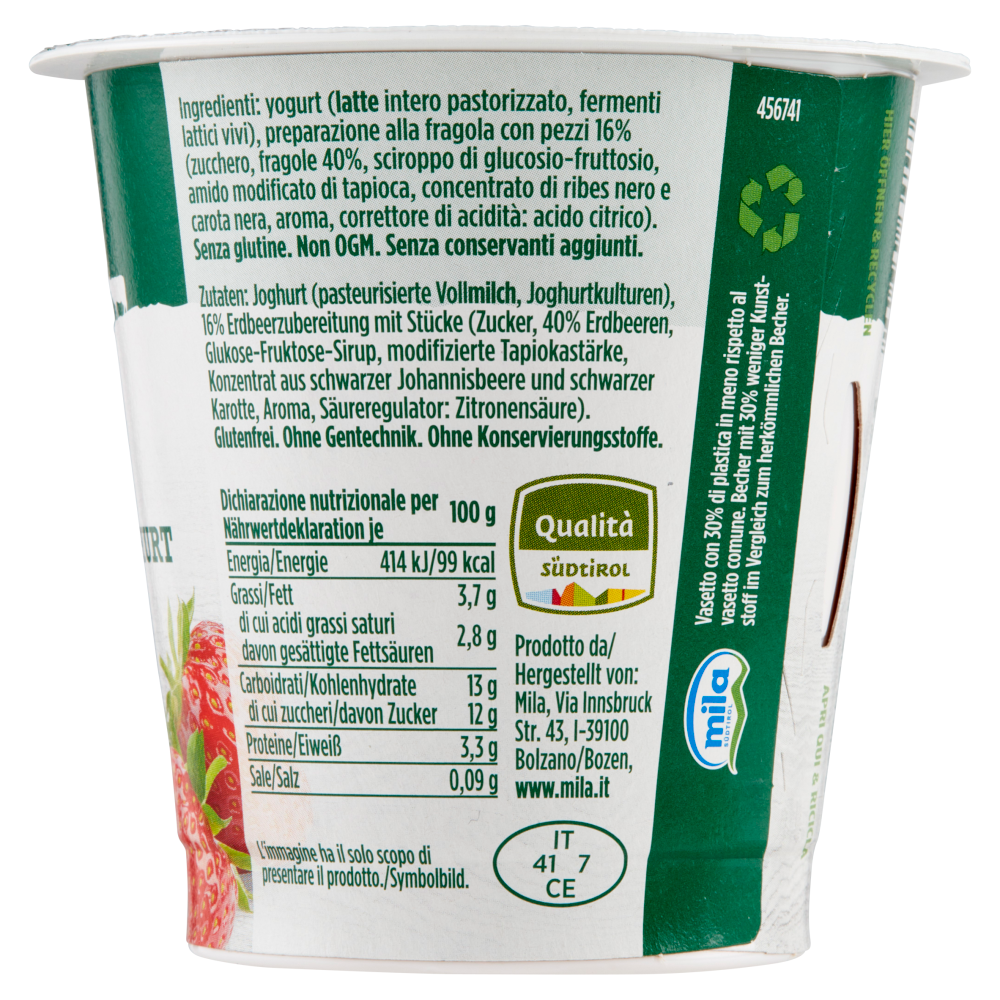 mila Yogurt Intero Fragola 125 g
