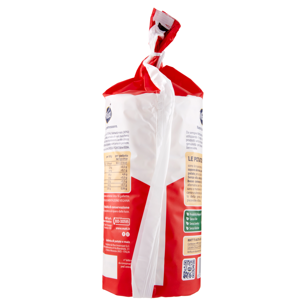 Matt le Potatoes Gallette di Patate e Mais 100 g