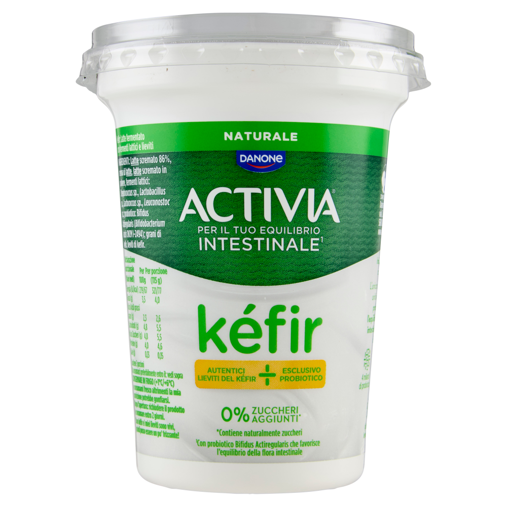 ACTIVIA Kéfir al Cucchiaio, gusto Naturale, 0% Zuccheri aggiunti, autentici lieviti del Kéfir, 345g