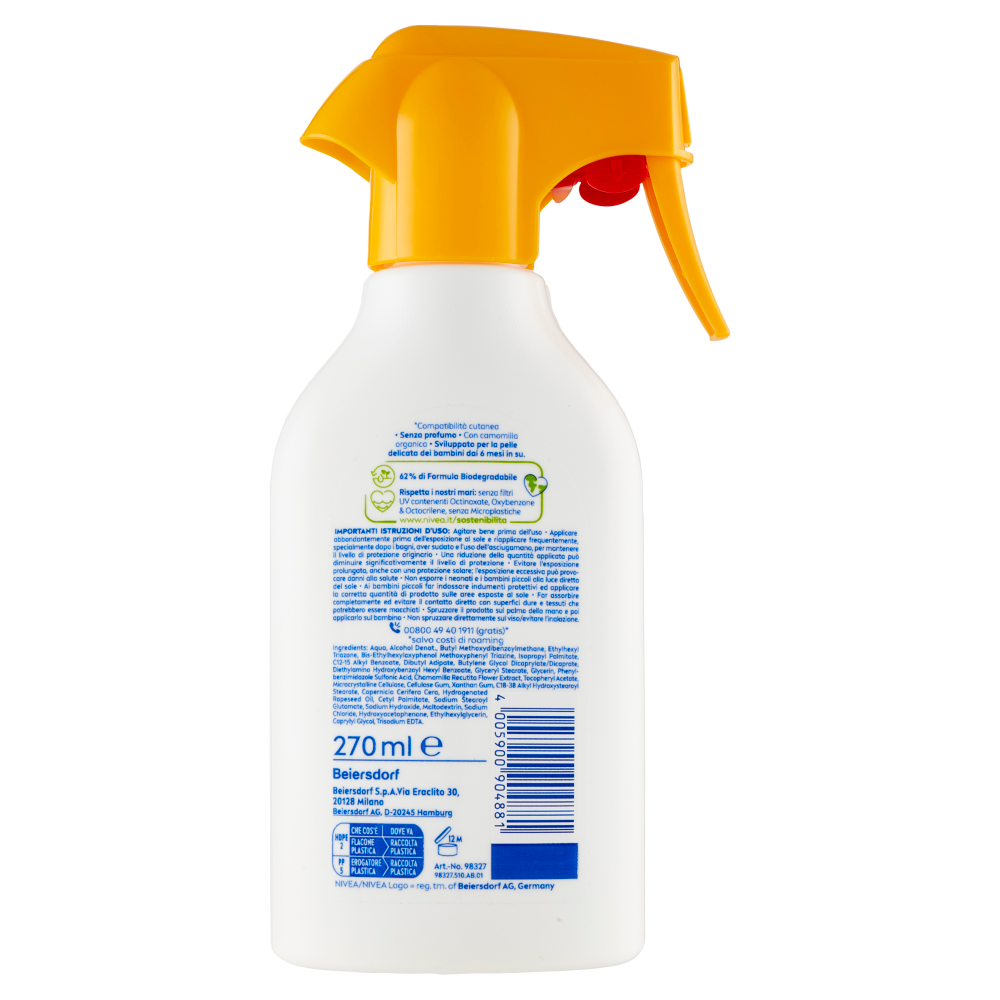 Nivea Sun babies & kids sensitive protect 50+ Molto Alta 270 ml
