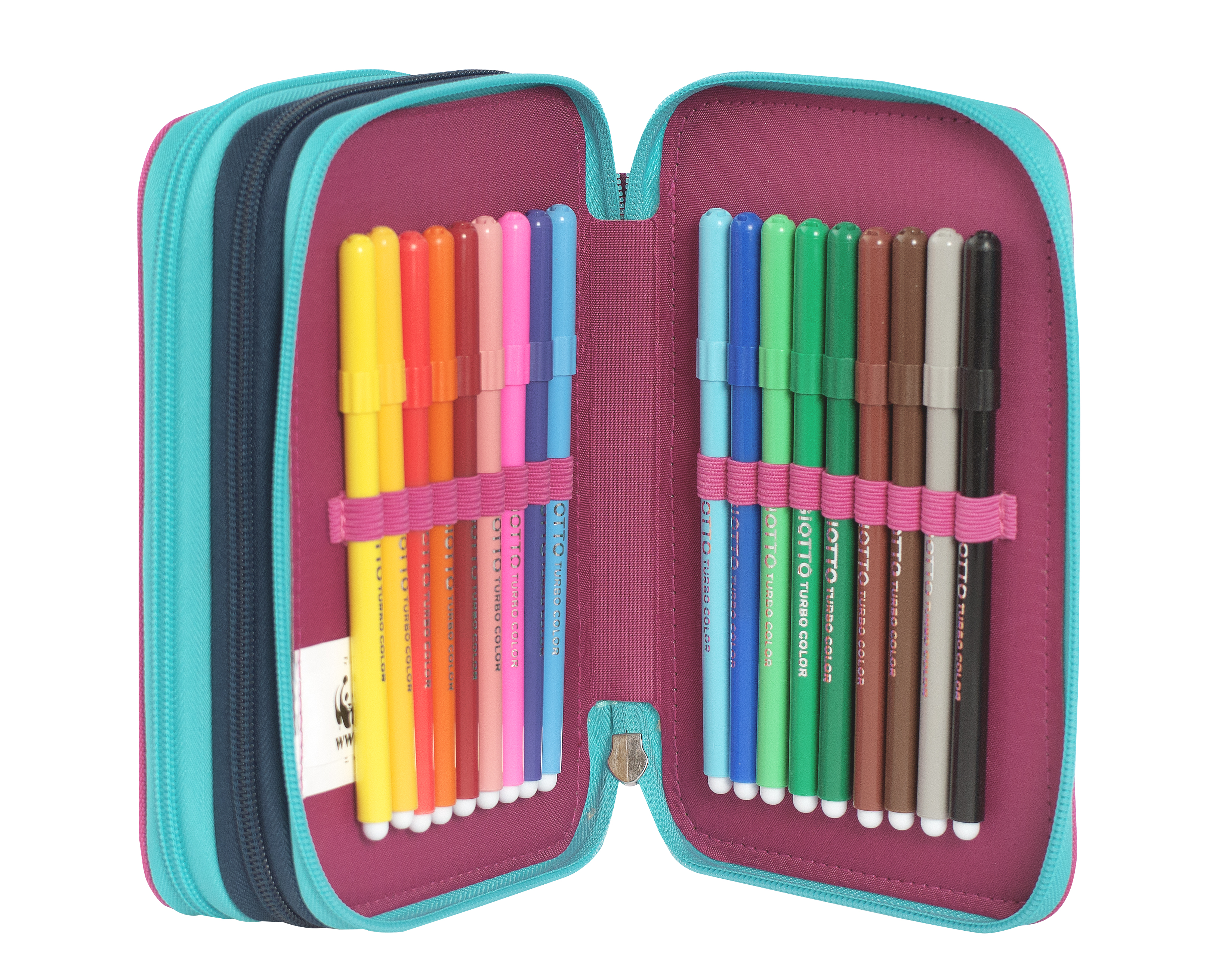 Carrefour 8058263194105 astuccio per matita Astuccio portamatite Nero, Grigio, Arancione, Rosa, Bianco