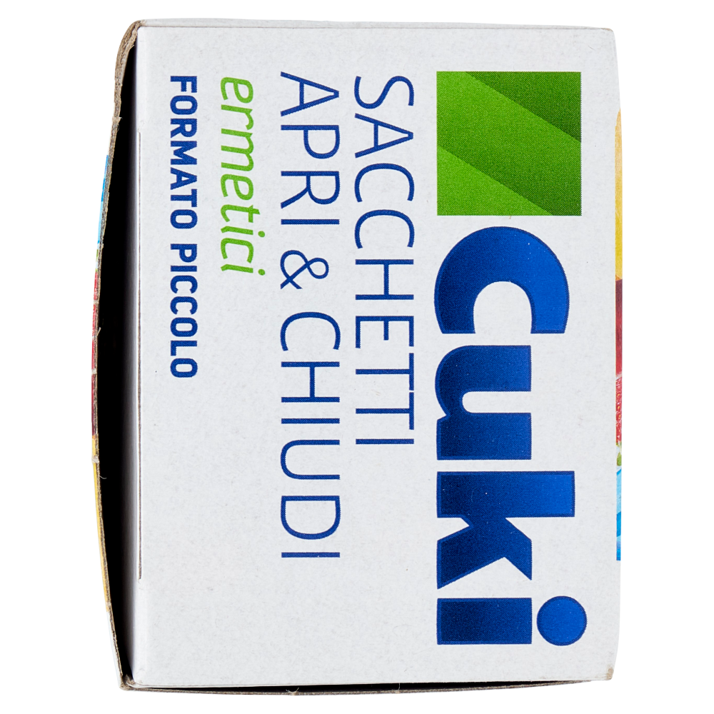 Cuki Conserva Sacchetti Apri & Chiudi ermetici piccoli - 1L - 20 x 15 cm 15 pz