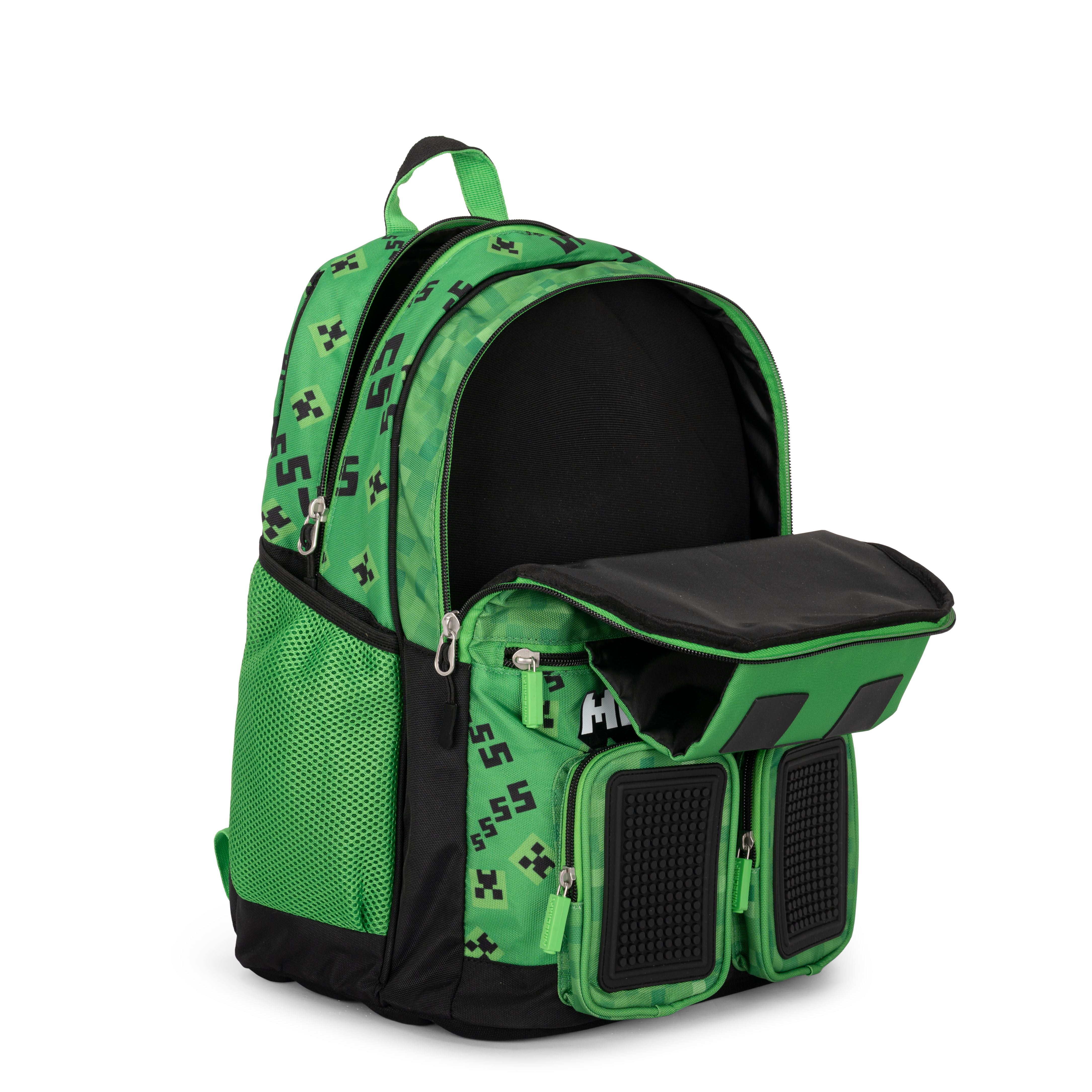 Carrefour 8058263203722 zaino Zaino scolastico Nero, Verde