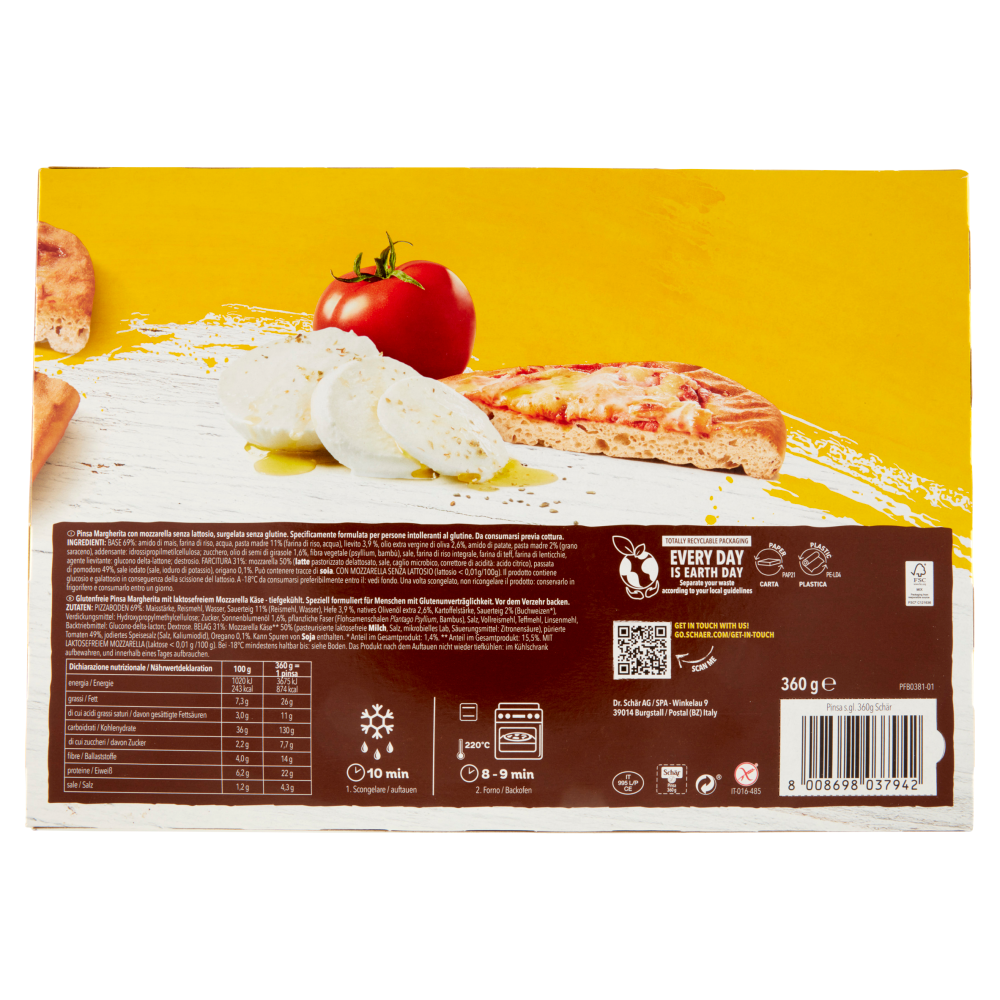 Schär Pinsa Margherita 360 g