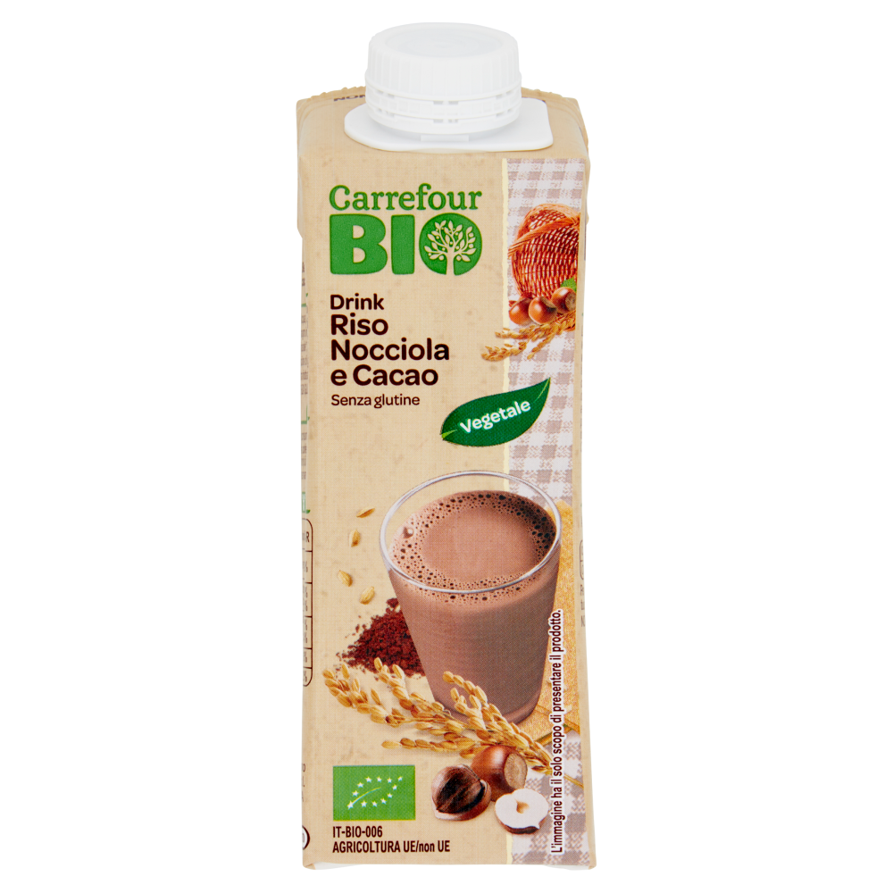Carrefour Bio Drink Riso Nocciola e Cacao 250 ml