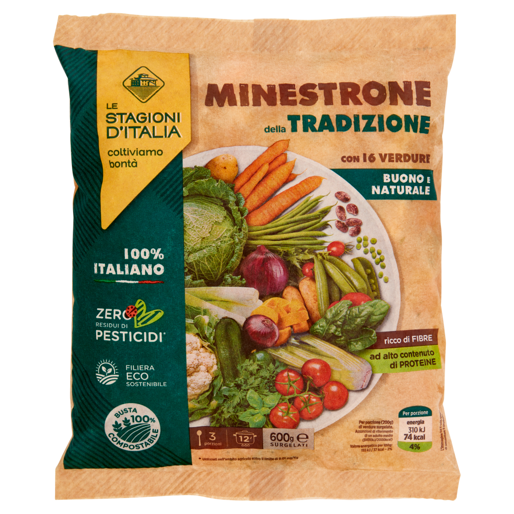 Le Stagioni d'Italia Minestrone della Tradizione Surgelato 600 g