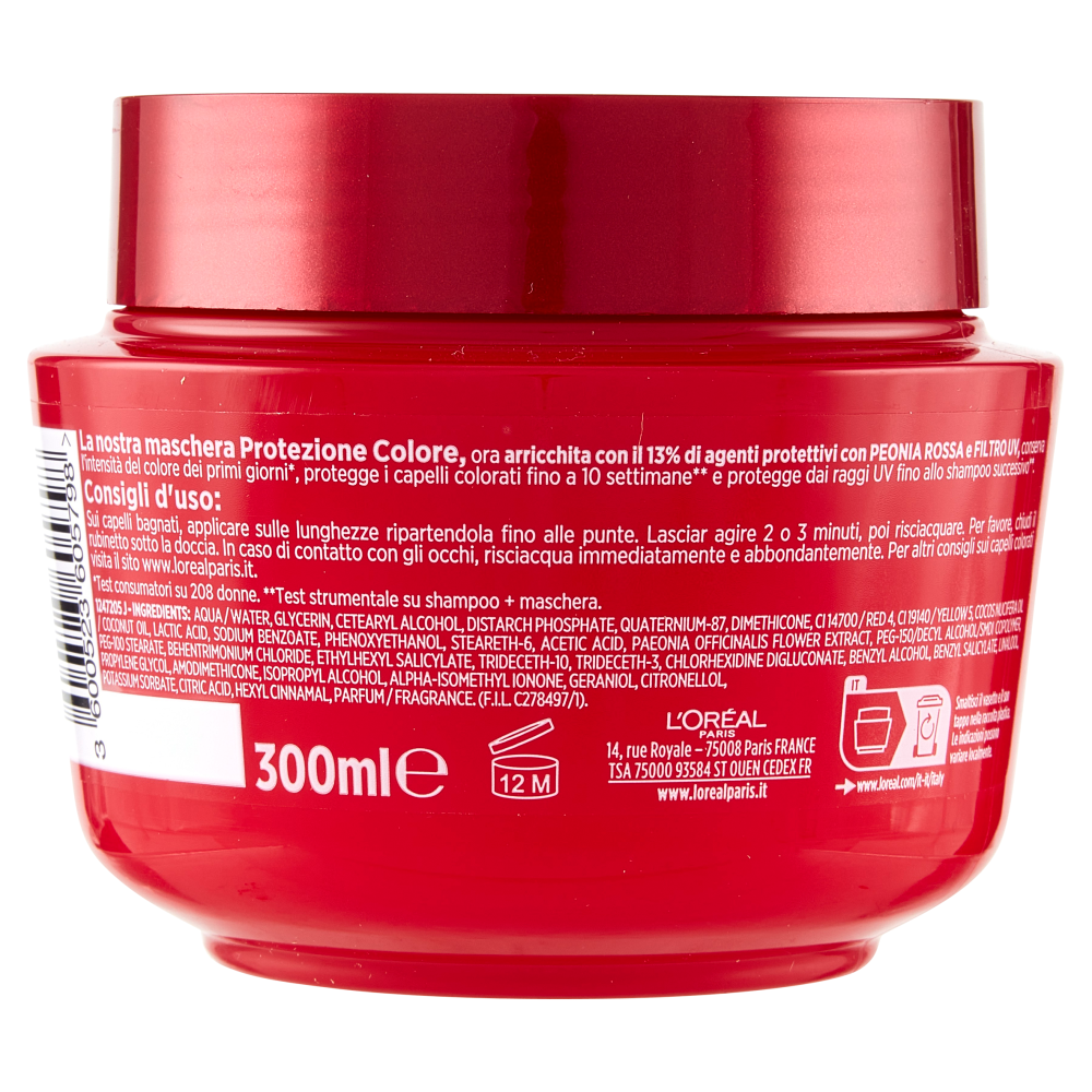 Loreal elvive maschera capillare antirottura nutriceramide L'Oréal Paris Maschera Capelli Elvive Color Vive, Per Capelli Colorati