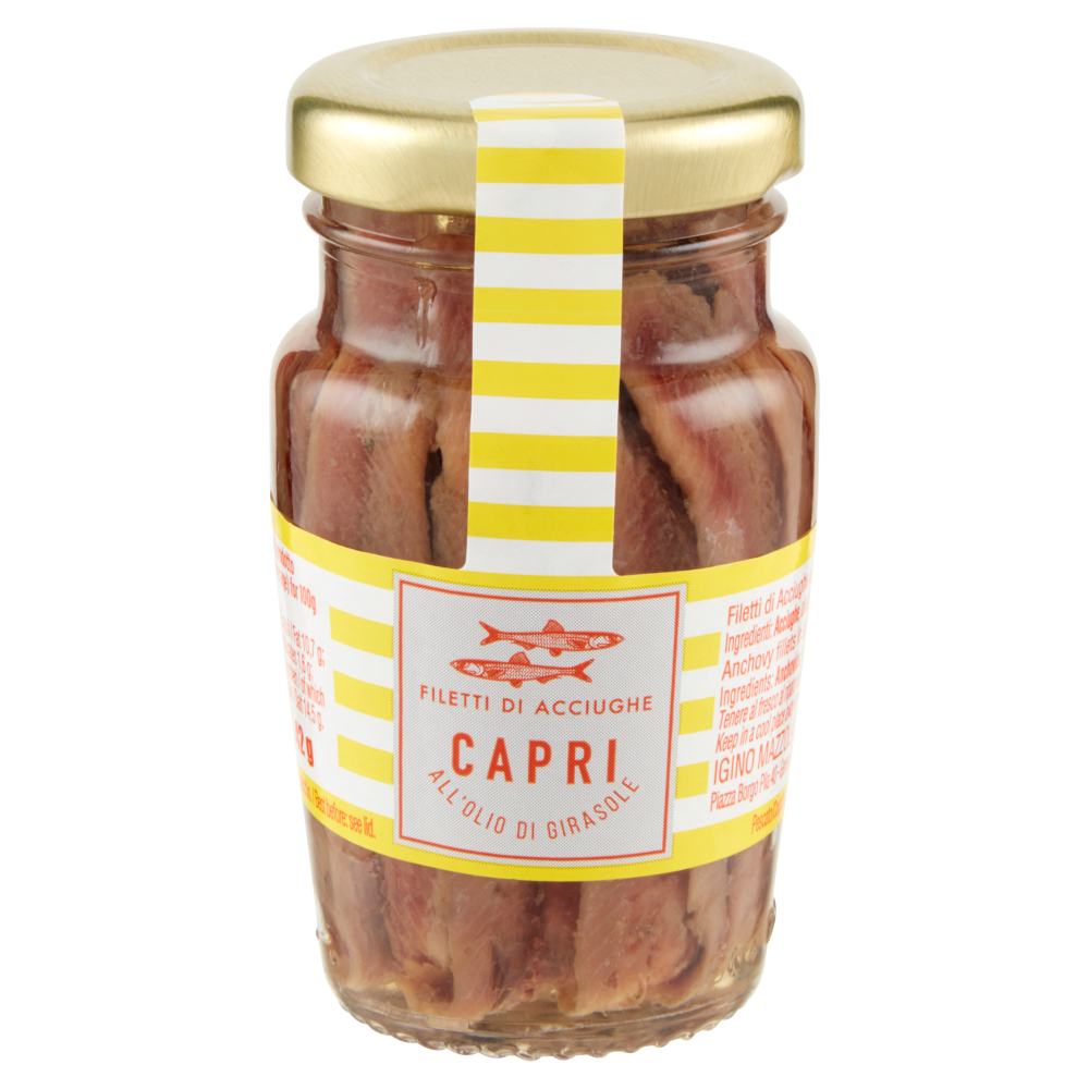 Capri Filetti di Acciughe all'Olio di Girasole 80 g