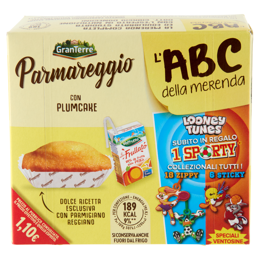Parmareggio l'ABC della merenda con Plumcake