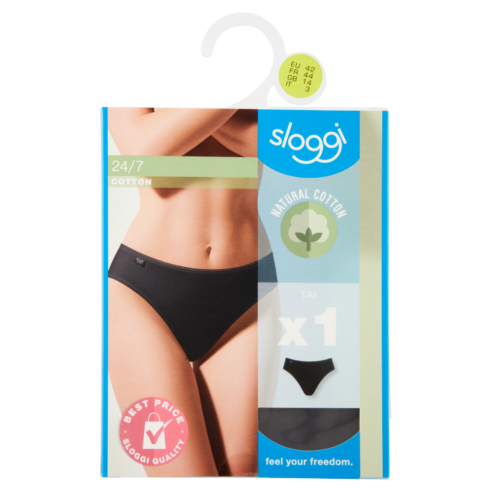 sloggi 24/7 Cotton Tai tg. 3 Black 1 pz