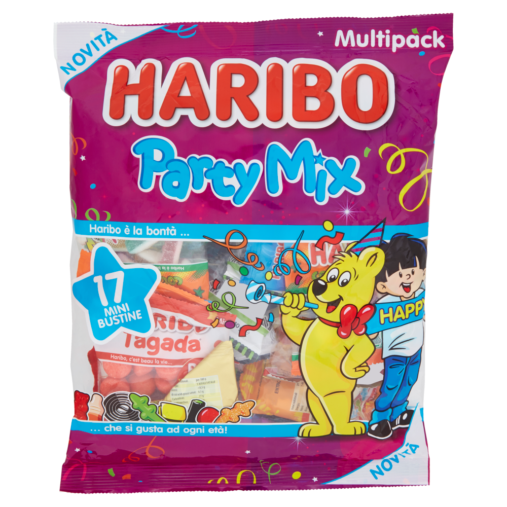 Haribo Party Mix 17 Mini Bustine 740 g
