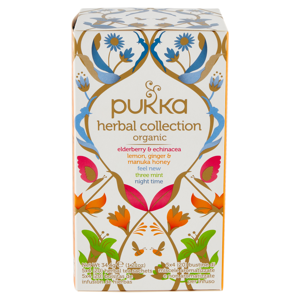 pukka herbal collection organic 5 x 4 bustine 34,4 g