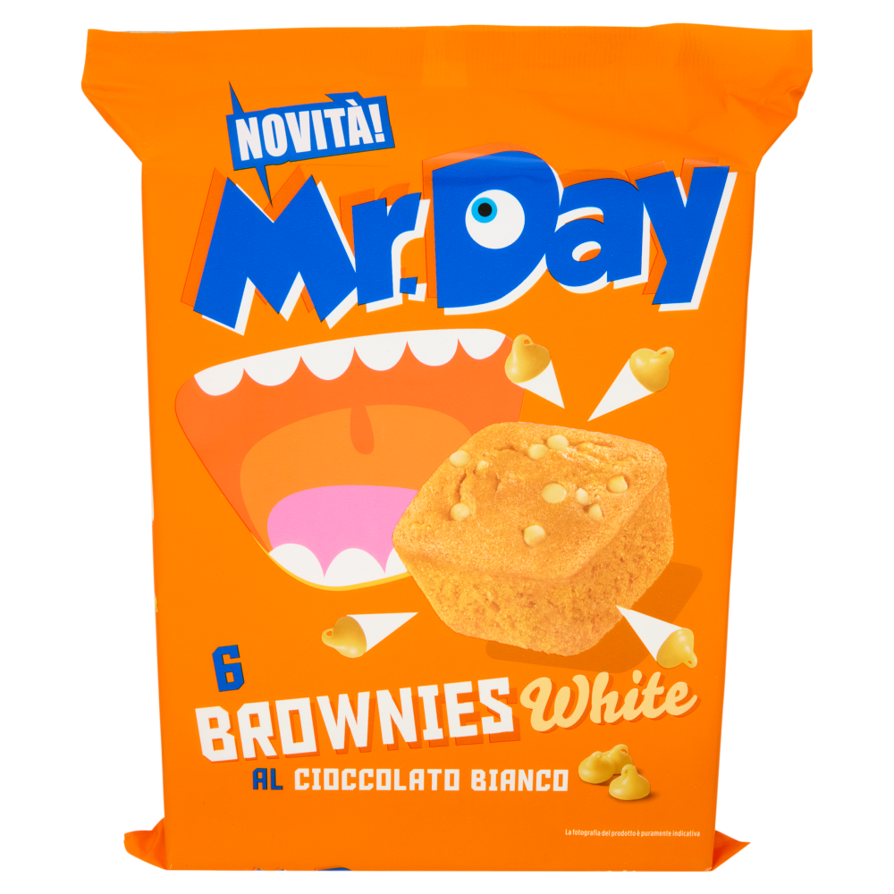 Mr.Day 6 Brownies White al Cioccolato Bianco 6 x 35 g