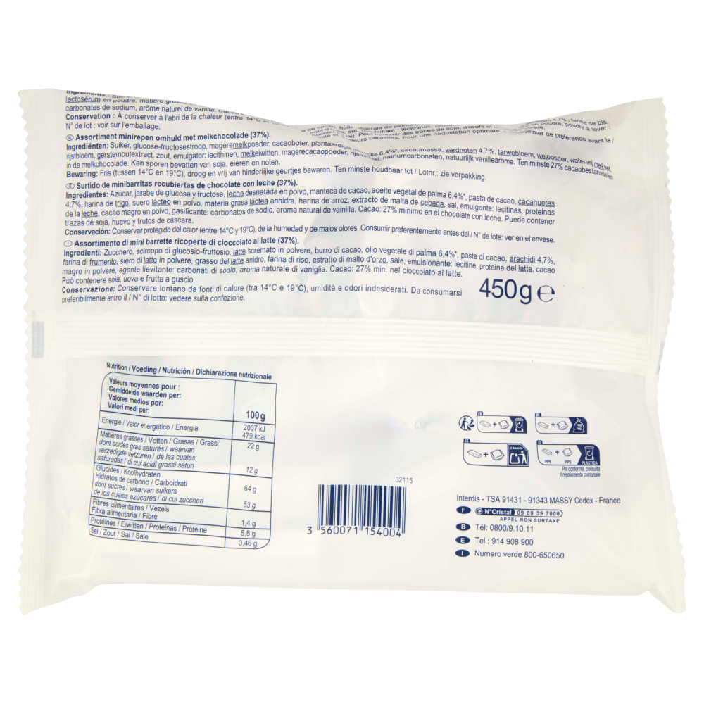 Simpl Mini Chocolate Bars 450 g