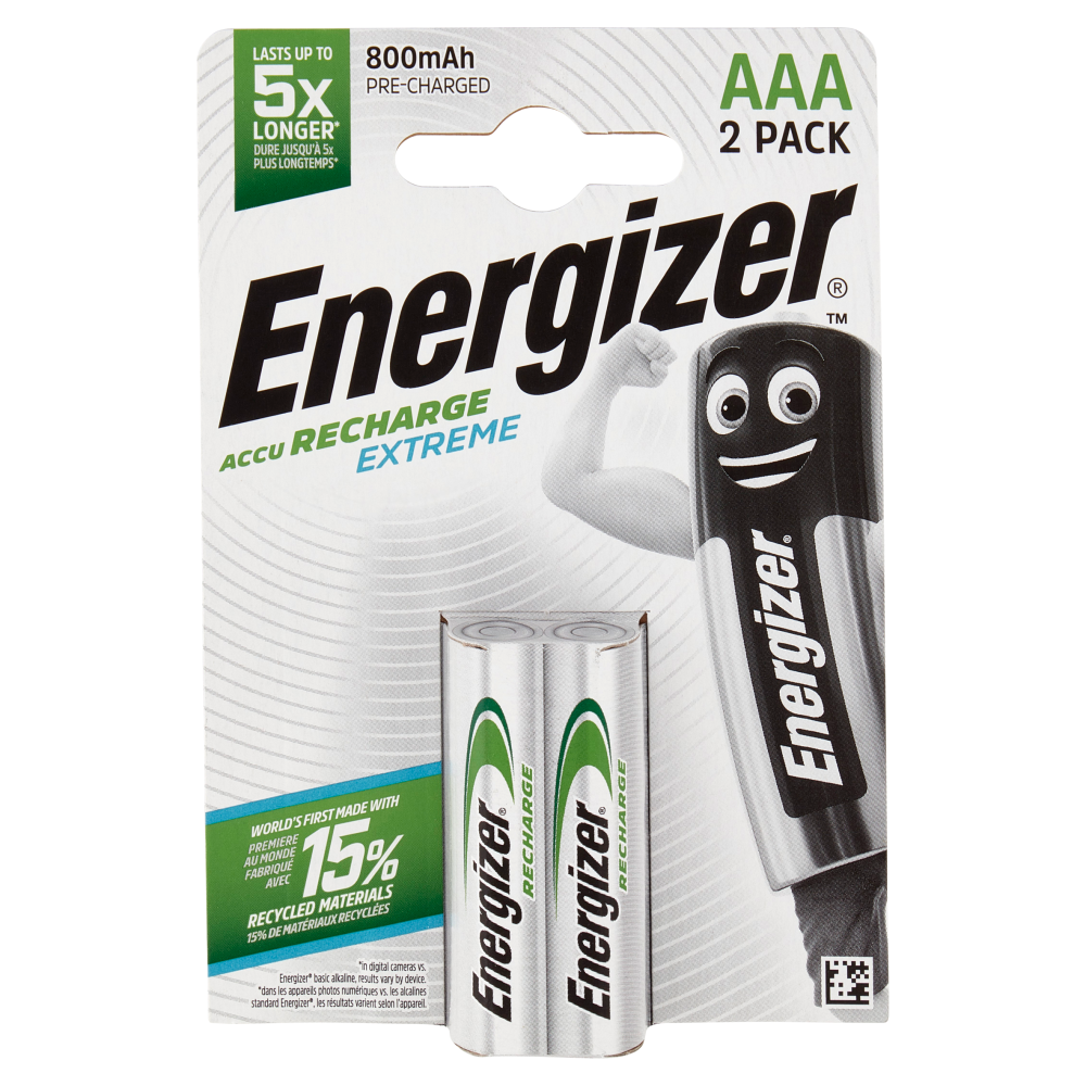 Energizer Accu Recharge Extreme AAA 2 pz