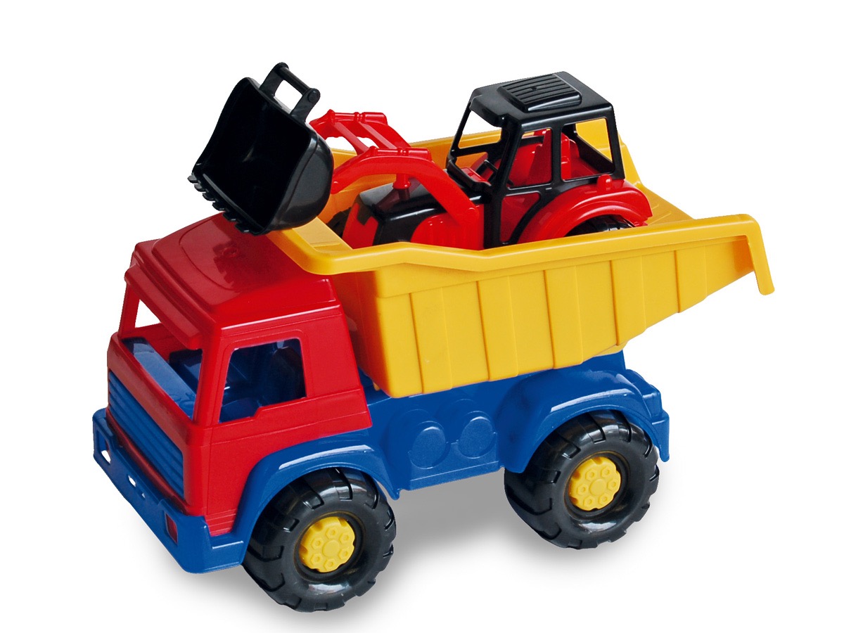 Cavallino Camioncino colorato con ruspa