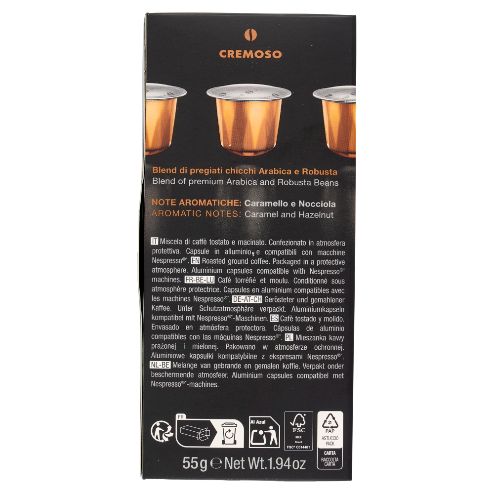 Pellini Cremoso Compatibili Nespresso* 10 Capsule 55 g