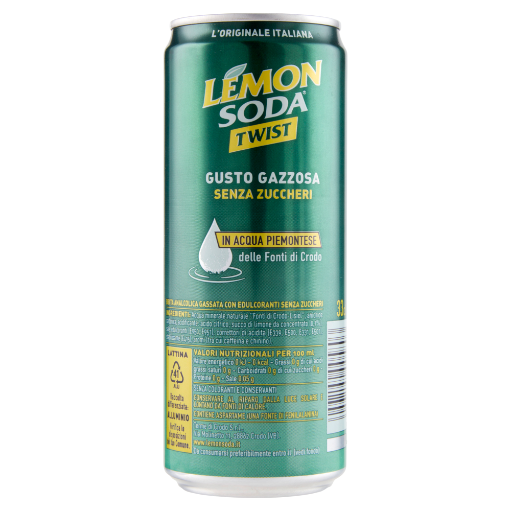Lemonsoda Twist Gusto Gazzosa 33 cl 