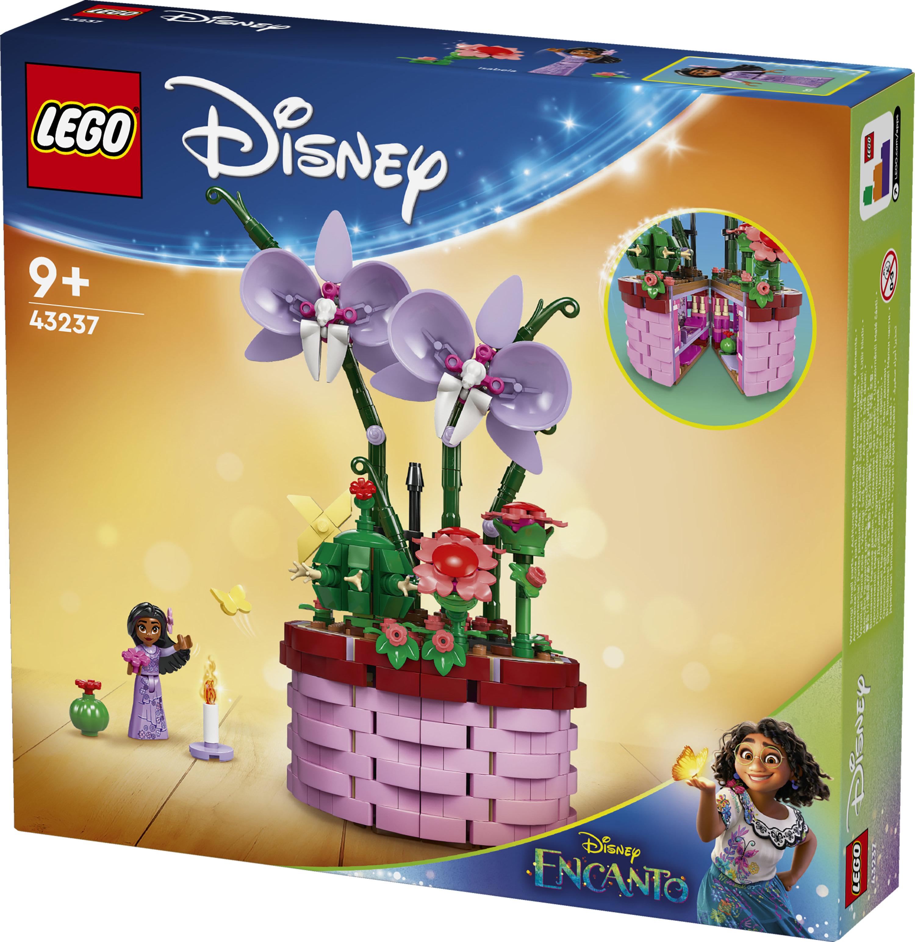LEGO Disney 43237 Vaso di Fiori di Isabela, Giochi per Bambini 9+ con Mini Bambolina e Cesto Apribile, Regalo dal Film Encanto