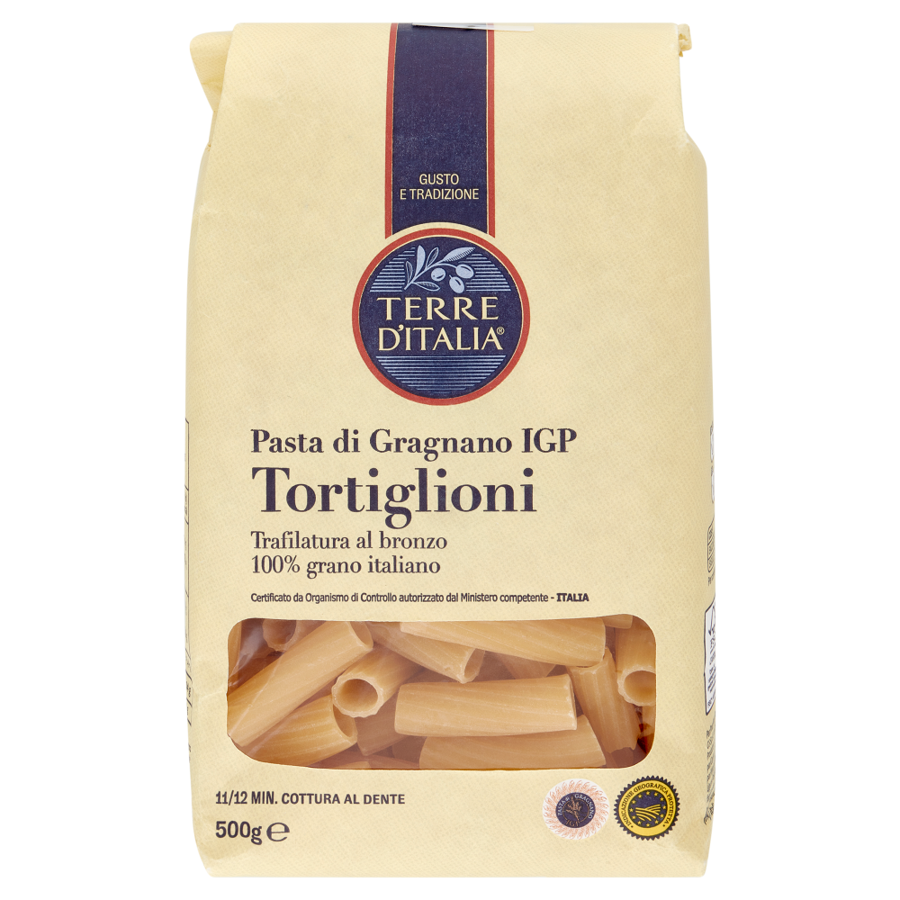 Terre d'Italia Pasta di Gragnano IGP Tortiglioni 500 g